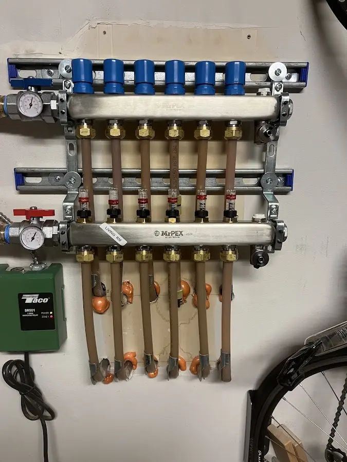 Plumber performing Gas Line Installation at a residential property in Sparta